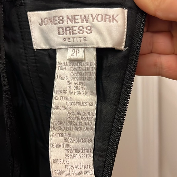 Jones New York strapless pant suit in black size 2 - Picture 3 of 5